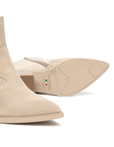 Nero Giardini stiveltto texano con frange